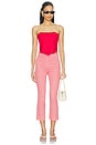 view 4 of 6 PANTALON ALMA in Red Gingham