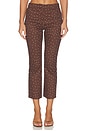 view 1 of 6 PANTALON ALMA  in Brown Polka Dot