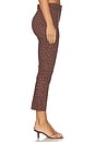 view 4 of 6 PANTALON ALMA  in Brown Polka Dot