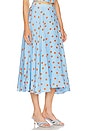 view 2 of 6 Janie Skirt in Blue Rust Polka Dot