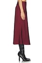 view 3 of 6 WINDEY 미디 스커트 in Wine