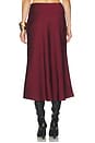 view 4 of 6 WINDEY 미디 스커트 in Wine