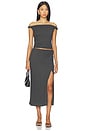 view 5 of 6 Lindy Skirt in Charcoal