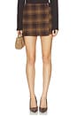 view 1 of 6 Harley Skirt in Brown Plaid