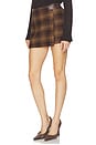 view 3 of 6 Harley Skirt in Brown Plaid