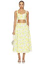 view 5 of 6 FALDA MYRIA in Lemon Print