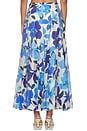 view 4 of 6 Kaley Skirt in Blue Floral