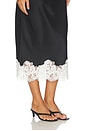 view 7 of 6 JUPE SHANTEL in Black & White Lace