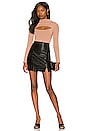 view 4 of 4 Audrey Faux Leather Skirt in Black