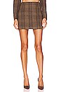 view 1 of 4 Brina Skirt in Brown & Black Plaid
