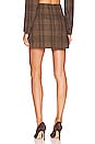 view 3 of 4 Brina Skirt in Brown & Black Plaid