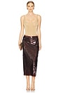 view 5 of 6 Dova Skirt in Brown
