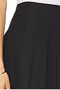 view 6 of 6 Wide Pleat Mini Skirt in Black