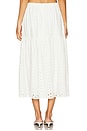 view 4 of 6 NALLEY ミディ丈スカート in White