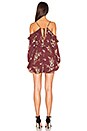 view 3 of 3 Amina Romper in Burgundy Multi Floral