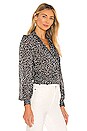 view 2 of 5 So Exotic Long Sleeve Top in Black Animal