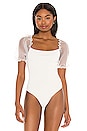 view 2 of 6 Darling Bodysuit in White