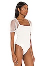 view 3 of 6 Darling Bodysuit in White