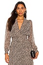 view 1 of 4 BLUSA DINAH in Black Taupe Animal