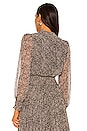 view 3 of 4 BLUSA DINAH in Black Taupe Animal