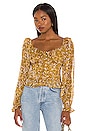 view 1 of 4 Concord Top in Mustard Multi Ditsy