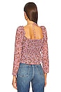 view 3 of 4 Toni Top in Black & Pink Floral