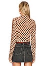 view 3 of 4 Izzy Top in Brown & Taupe