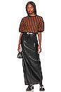 view 4 of 4 Colette Sweater Top in Brown & Black Houndstooth