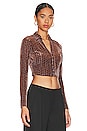 view 2 of 5 Winslet Top in Copper Houndstooth