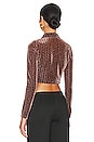 view 3 of 5 Winslet Top in Copper Houndstooth