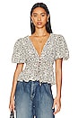 view 1 of 4 T-shirt Alexis sans manches in Black Multi Floral