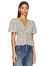 view 2 of 4 T-shirt Alexis sans manches in Black Multi Floral