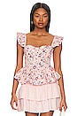 view 1 of 4 Baylin Top in Pink Floral