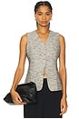 view 1 of 4 Delphina Vest in Black Speckle