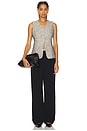 view 4 of 4 Delphina Vest in Black Speckle