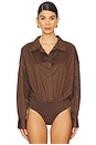 view 2 of 5 Sahana Bodysuit in Brown