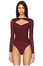 view 2 of 6 Ancira Bodysuit in Wine