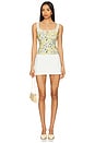view 4 of 4 Milkmaid Top in Lemon Floral
