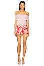 view 4 of 5 Off Shoulder Textured Knit Top in Pink