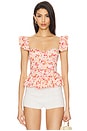 view 1 of 4 Baylin Top in Pink Multi Floral