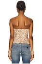 view 3 of 4 Strapless Top in Leopard Print