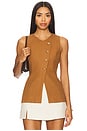 view 1 of 4 Sonja Vest in Brown