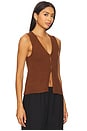 view 2 of 4 Taimi Sweater Vest in Brown