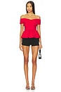 view 4 of 4 Tennille Top in Red