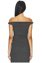 view 3 of 4 TOP CON HOMBROS DESCUBIERTOS LINDY in Charcoal