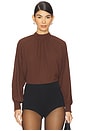 view 1 of 4 Sabelle Top in Brown