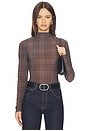 view 1 of 4 Lida Top in Brown Plaid