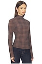 view 2 of 4 Lida Top in Brown Plaid
