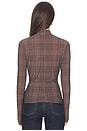 view 3 of 4 Lida Top in Brown Plaid