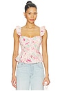 view 1 of 4 Baylin Top in Pink Floral